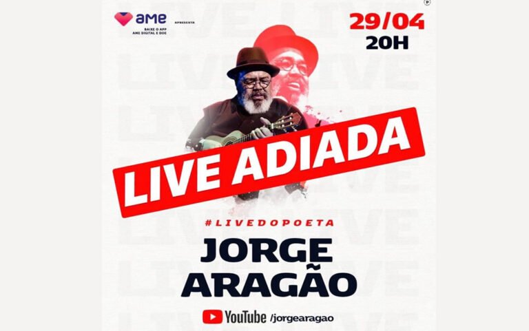 Live de Jorge Aragão é Adiada